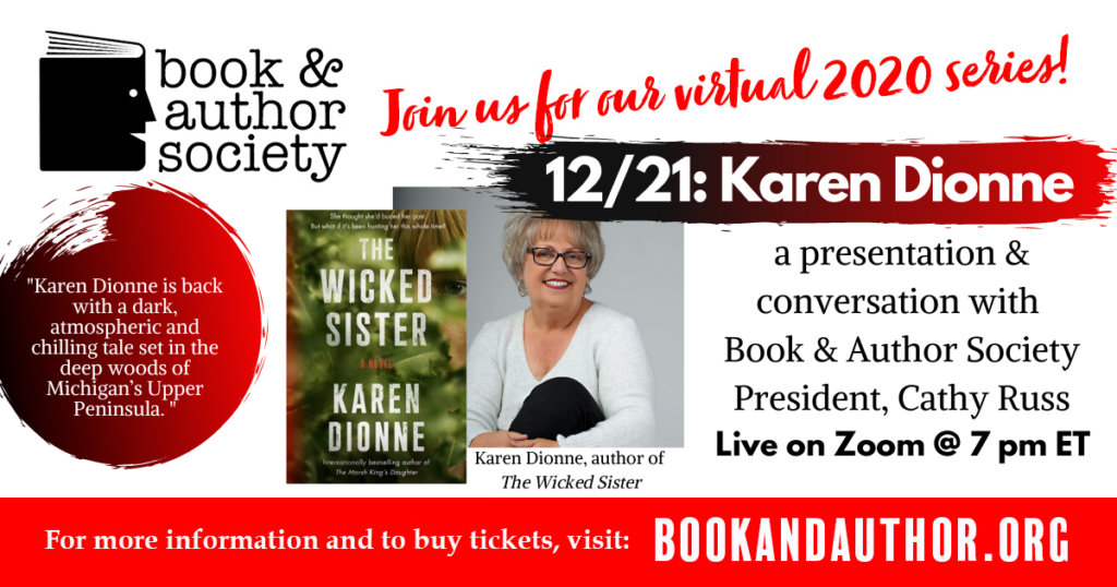 Tickets to the December 21st event with Karen Dionne are available for purchase.