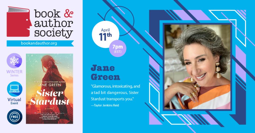 Jane Green event on April 11th with Zoom Registration Link